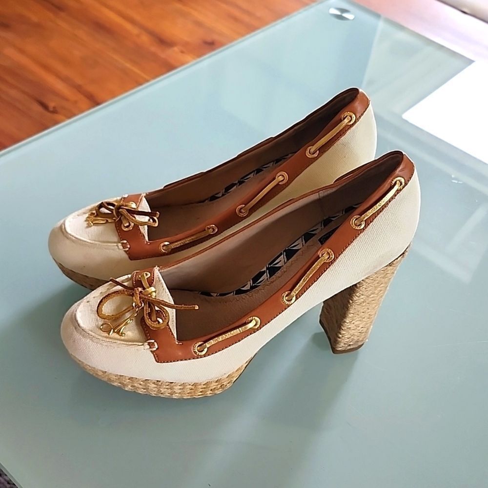 Milly of New York Sperry Top Sider Business Whimsical Pin-up Heels Size 8.5 Y2K